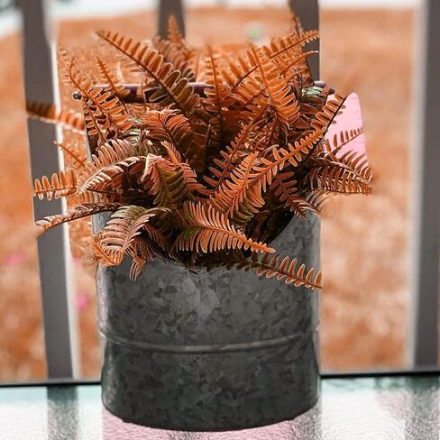 Artificial Boston Fern Plants Bushes Artificial Shrubs Greenery for House Plastic Outdoor UV Garden Resistant Office Garden Indoor Decor (Pack of 4) in Kuwait