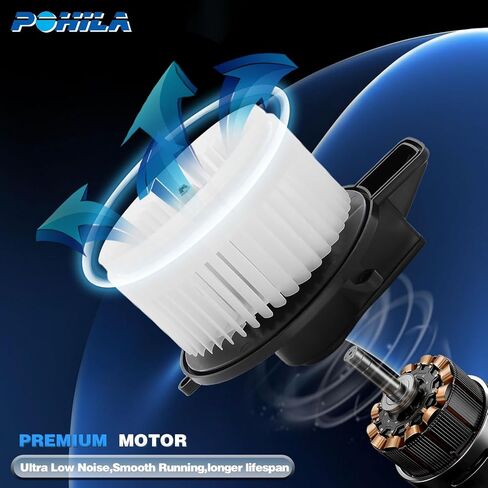 محرك منفاخ سخان HVAC مع قفص مروحة متوافق مع 2007- دورانجو 2007- جراند كارافان 2008-2013 كرايسلر تاون آند كانتري 2010- جراند شيروكي in Kuwait