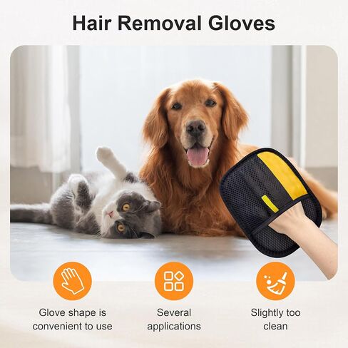 1 PCS electrostatic electrostatic pet hair glove ， القطط القابلة لإعادة الاستخدام الكلاب إزالة الشعر قفازات للأثاث صفائح سرير الأريكة مقعد سيارة السجاد in Saudi Arabia