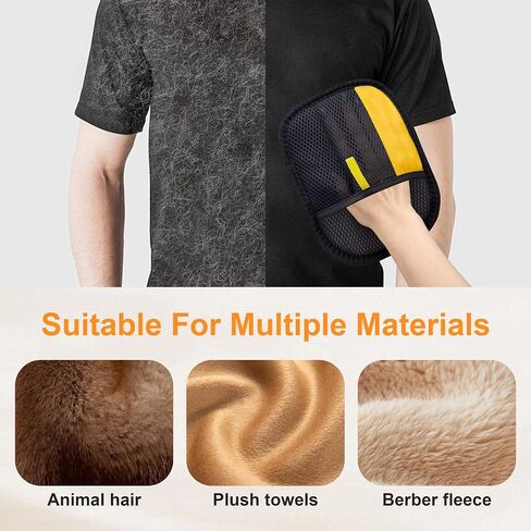 1 PCS electrostatic electrostatic pet hair glove ， القطط القابلة لإعادة الاستخدام الكلاب إزالة الشعر قفازات للأثاث صفائح سرير الأريكة مقعد سيارة السجاد in Saudi Arabia