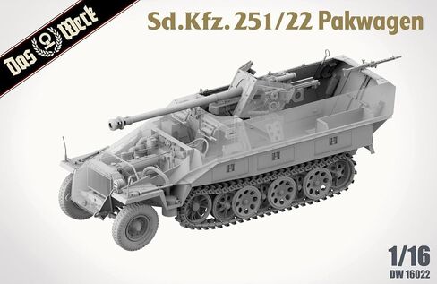 Das Werk 16022 1/16 SD.KFZ. 251/22 Pakwagon German WWII Halftrack ModelKit in Kuwait