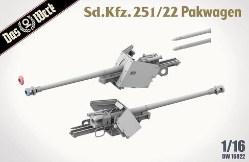 Das Werk 16022 1/16 SD.KFZ. 251/22 Pakwagon German WWII Halftrack ModelKit in Kuwait