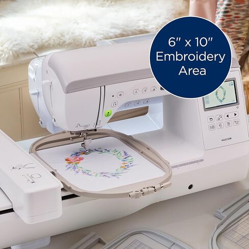 Brother Innov-ís NQ3550W Sewing and Embroidery Machine with Wireless Capability, White in Saudi Arabia