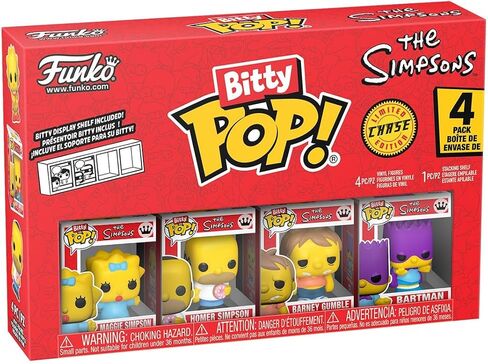 فونكو بوب! Bitty: Simpsons - Maggie Simpson ، Homer Simpson ، Barney Gumble ، وشخصية Mini Mini المفاجئة - 0.9 بوصة (2.2 سم). in Saudi Arabia