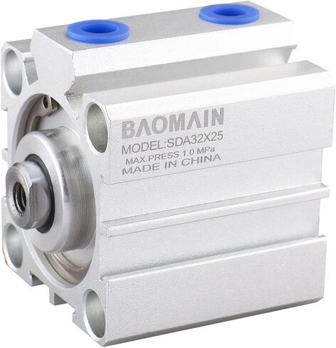 Baomain SDA 12x25 Double Action 12mm Bore 25mm Stroke Compact Thin Air Cylinder in Saudi Arabia