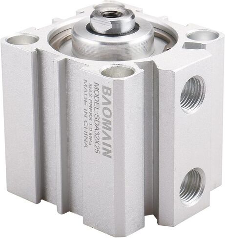 Baomain SDA 12x25 Double Action 12mm Bore 25mm Stroke Compact Thin Air Cylinder in Saudi Arabia