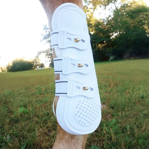 Jeffers Equine Uniquely English Tendon Boots - Open Front Horse Boots, Training Equipment, Protective Gear & Leg Protection for Jumping, Dressage, Training & Travel in Kuwait