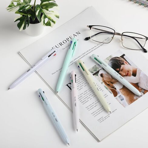 Mr. Pen- Ballpoint Multicolor Pen في واحد ، 4 في 1 ، 6 حزمة ، حبر ملون ، أقلام ملونة قابلة للسحب كلها في واحدة in Saudi Arabia