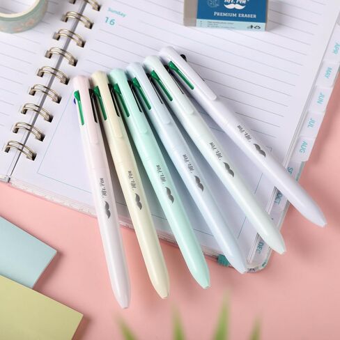 Mr. Pen- Ballpoint Multicolor Pen في واحد ، 4 في 1 ، 6 حزمة ، حبر ملون ، أقلام ملونة قابلة للسحب كلها في واحدة in Saudi Arabia