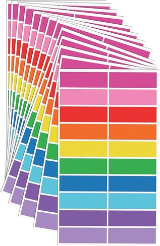 Vuzvuv 500 Pieces Colored Label Sticker in 10 Colors,3 x 1 Inch Self-Adhesive Color Coding Labels for Inventory School Classrooms Offices（Morandi Series） in Saudi Arabia