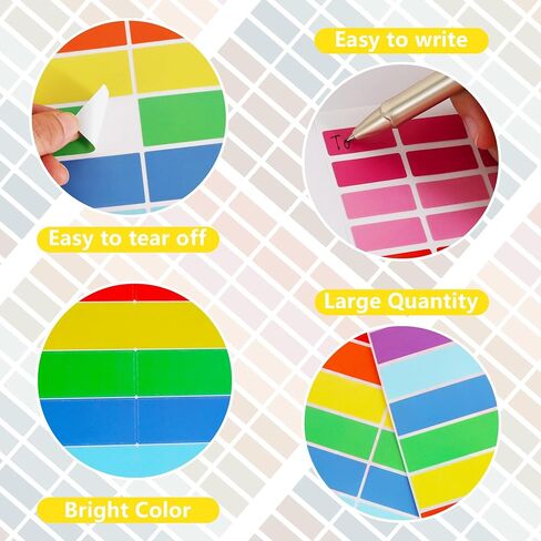 Vuzvuv 500 Pieces Colored Label Sticker in 10 Colors,3 x 1 Inch Self-Adhesive Color Coding Labels for Inventory School Classrooms Offices（Morandi Series） in Saudi Arabia