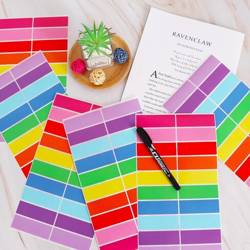 Vuzvuv 500 Pieces Colored Label Sticker in 10 Colors,3 x 1 Inch Self-Adhesive Color Coding Labels for Inventory School Classrooms Offices（Morandi Series） in Saudi Arabia