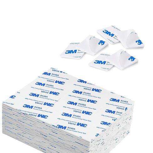 100pcs شريط رغوة مزدوج الجوانب ، شريط التثبيت الشاق الأبيض الشاق السوبر لا شرق الرغوة سمك 2 مم شريط لاصق لزجة إضافية ، مقاومة للماء للجدران صورة ، سيارة ، المنزل ، المكتب in Kuwait