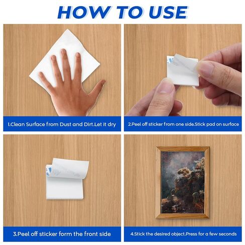 100pcs شريط رغوة مزدوج الجوانب ، شريط التثبيت الشاق الأبيض الشاق السوبر لا شرق الرغوة سمك 2 مم شريط لاصق لزجة إضافية ، مقاومة للماء للجدران صورة ، سيارة ، المنزل ، المكتب in Kuwait