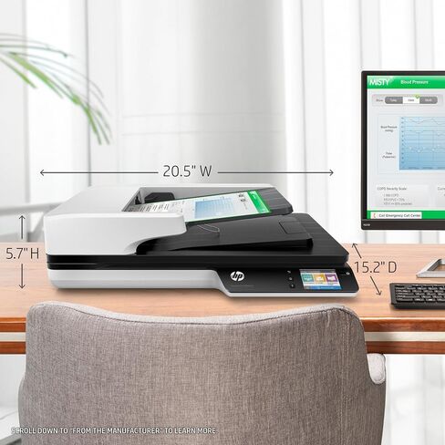 HP ScanJet Pro 4500 FN1 شبكة التعرف الضوئية (متجددة) in Saudi Arabia
