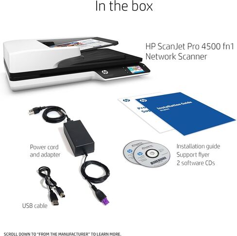 HP ScanJet Pro 4500 FN1 شبكة التعرف الضوئية (متجددة) in Saudi Arabia
