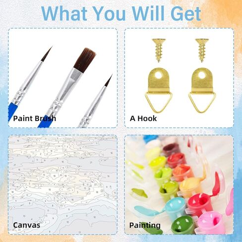 Aestalrcus Horse Paint by Numbers for Adults, Paint by Numbers Kit for Adults Horse, Adult Paint by Number Gifts and Home Decor 16x20 Inch in Kuwait