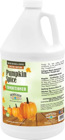 Pumpkin Spice Conditioner for Dogs & Cats 1 Gallon | Cruelty-Free | Paraben-Free | Biodegradable and Non-Toxic | Made in The USA in Kuwait