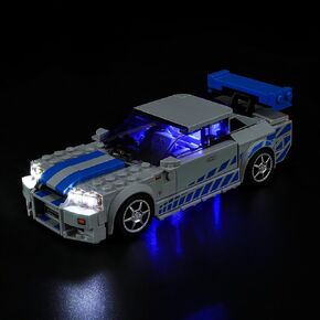 LED LED LEGO 76917 SPEED Champions Fast & Furious Nissan Skyline GT-R (R34) ، مجموعة ضوئية متوافقة مع طراز لبنة LEGO 76917 ، ولم يتم تضمين مجموعة الطراز in Saudi Arabia
