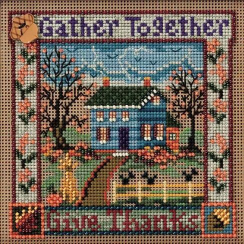 Gather Together Beaded Counted Cross Stitch Kit Mill Hill Buttons & Beads 2010 Autumn MH140202 in Saudi Arabia