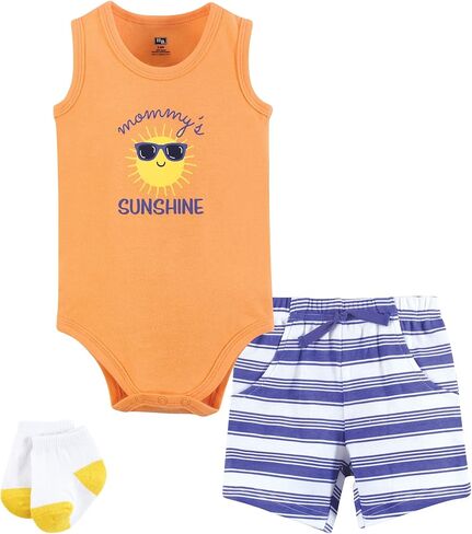 بدلة أطفال من الجنسين من Hudson Baby، قصيرة وجوارب، لعبة البيسبول الرائعة، 9-12 شهرًا in Kuwait