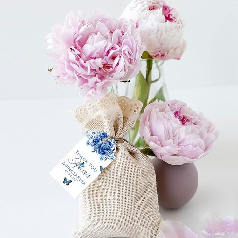 Andaz Press 40 pack Quinceañera Favor Taves with String ، Classic شكرًا لك على الاحتفال مع علامات الهدايا مع صورة مخصصة لـ Mis Quince Años ، XV ، عيد ميلاد 15 ، لصالح الهدايا in Saudi Arabia