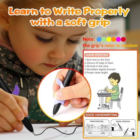 4 Magic Grooved Writing Practice for Kids - English Pre K Tracing Practice Book, Reusable Preschool Handwriting Workbooks Without Tears, 4-Theme Copybooks with Pen for Age 3-10 (English) in Kuwait