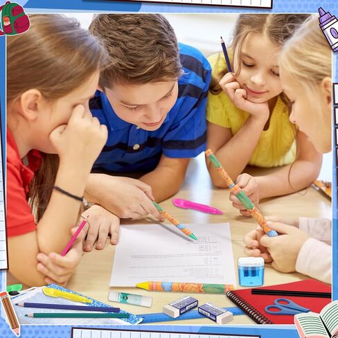 72 Pcs School Supplies Gift Box Set, Back to School Supplies Primary Middle College Bundle Essential Stuff Bulk Pen Notebook Colorful Stationery for Teacher Student Classroom in Saudi Arabia