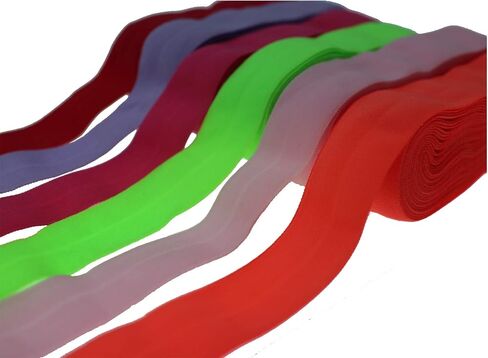 yong 20mm طية على مرنة 32 ياردة 3/4 بوصة واسعة ملونة شرائط مرنة لخياطة الخصر headbands الطفلة فتاة القوس diy لوازم ومشاريع لوازم in Kuwait