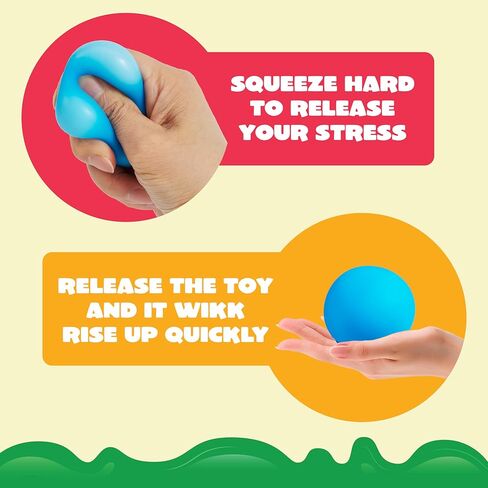 JOYIN 24 Pack Slow Rising Stress Balls, Squishy Sensory Fidget Toys, Hand Therapy Balls for Anxiety Relief, Classroom Prize Box Toys for Kids, Goodie Bag Stuffers, Party Favors in Saudi Arabia
