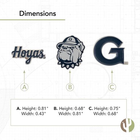 Desert Cactus Georgetown University Lapel Pins Hoyas GU Logo Enamel Made of Metal (Pin C) in Kuwait
