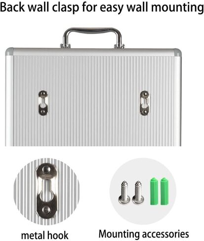 Cell Phone Locker Portable Aluminum Alloy 6-60 Slots Cell Phone Locker Wall-Mounted Pocket Chart Mobile Phone Lockbox with Handle for Classroom Office Exam(60) in Saudi Arabia