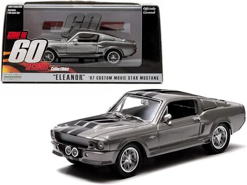 GreenLight Collectibles Gone in Sixty Seconds 1967 Ford Mustang Eleanor 1/43 Scale Diecast Model Car Gray in Saudi Arabia