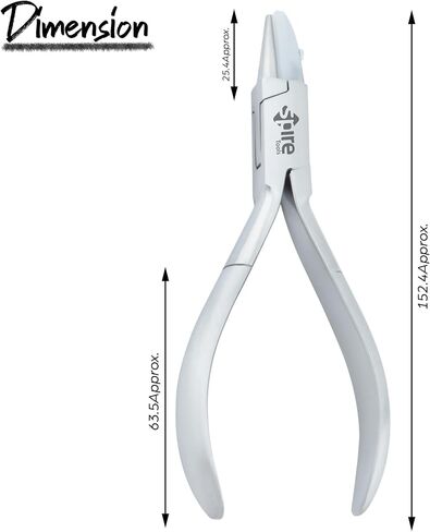 Spire Tools ® Adjusting Eyeglass Arms Frame Pliers Eyeglasses Repairing Plier Flat Nose Nylon Jaw Optical Hand Tool Eye Glasses Repair clamp (Double Nylon Jaws Pliers 2117) in Saudi Arabia