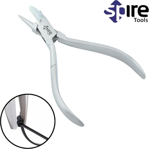Spire Tools ® Adjusting Eyeglass Arms Frame Pliers Eyeglasses Repairing Plier Flat Nose Nylon Jaw Optical Hand Tool Eye Glasses Repair clamp (Double Nylon Jaws Pliers 2117) in Saudi Arabia