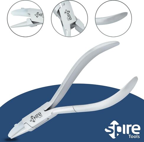 Spire Tools ® Adjusting Eyeglass Arms Frame Pliers Eyeglasses Repairing Plier Flat Nose Nylon Jaw Optical Hand Tool Eye Glasses Repair clamp (Double Nylon Jaws Pliers 2117) in Saudi Arabia