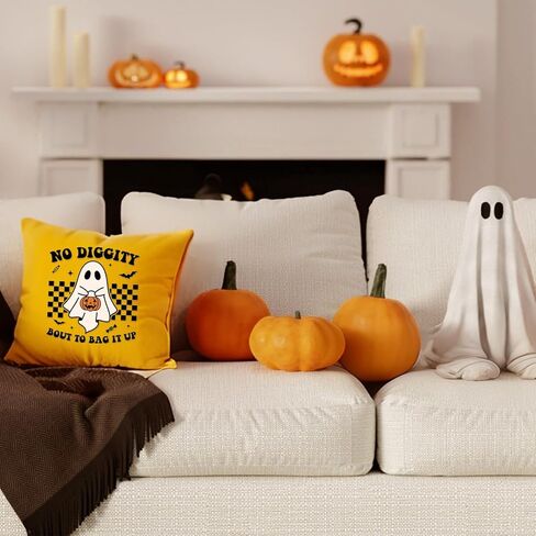 Transfers Halloween DTF جاهزة للضغط - 20 ورقة من Ghost Pumpkin Iron على عمليات النقل لملصقات Terts ، و Retro Boo Heat Transfer Finyl ، الحديد المخيف على شارات لأكياس الملابس DIY in Kuwait