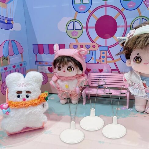 3pcs Adjustable Doll Stand for LABU,Doll Stands Display Holder, Support Racks for 4-8 Inches Dolls,Action Figure Stand Bracket Organizers DollsAccessories,Keep The Dolls in a Standing Position in Saudi Arabia