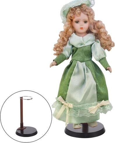 NUOBESTY 1pc Doll Stand Plush Doll Holder Storage Holder Storage Rack Wooden Rack Round Base Display Rack Wood Bracket Practical Doll Bracket Doll Display Stand Children Toy Doll Rack in Saudi Arabia