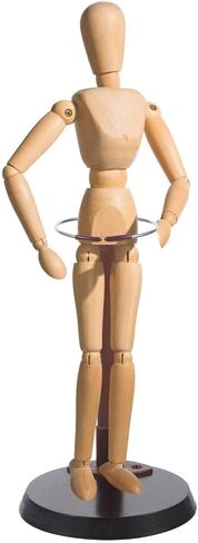 NUOBESTY 1pc Doll Stand Plush Doll Holder Storage Holder Storage Rack Wooden Rack Round Base Display Rack Wood Bracket Practical Doll Bracket Doll Display Stand Children Toy Doll Rack in Saudi Arabia