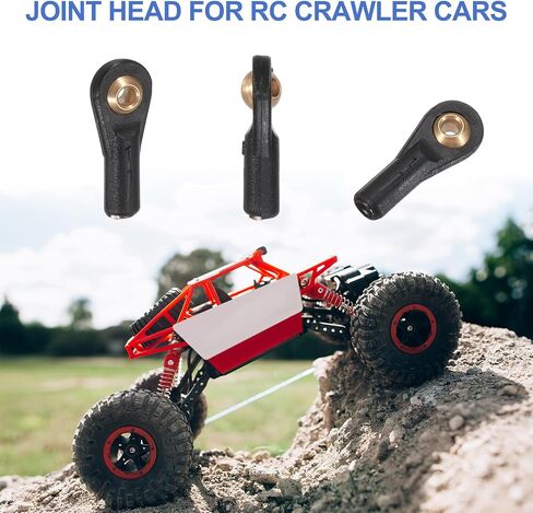 meccanixity m2.2xl26mm 2mm 2mm center hole rc rod plastic rod end link ball join kin jit ball head incoins stering reciage uccaseors for rc crawler car pack of 5 ، Orange in Saudi Arabia