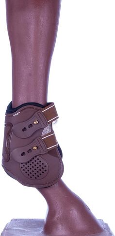 Jeffers Equine English Boots Boots Large - Premium Horse Leg Protection ، Neoprene preperated ، دعم قابل للتعديل ومريح ، خفيفة الوزن ودائم للتدريب ، القفز والركوب - Brown (زوج) in Kuwait
