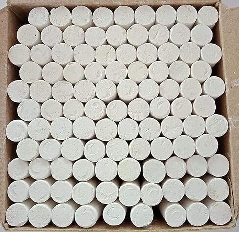 Chalks for Blackboards, Greenboards, Cement Floors,Drafting, Slate Pencil,Gift Item Daily Use Item (White Color) pack of 1(40pcs) in Saudi Arabia