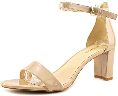 Nine West Women's Pruce Heeled Sandal, Clear/Barely Nude 118, 7 in Saudi Arabia