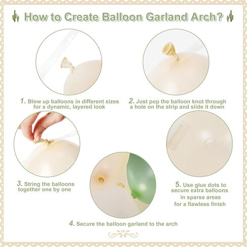 CROSSFINGERS Sage Green White Balloon Garland Arch Kit,145pcs Green Sand White Balloons Different Sizes for Birthday Baby Shower Gender Reveal Bridal Weddings Party Decoration in Kuwait