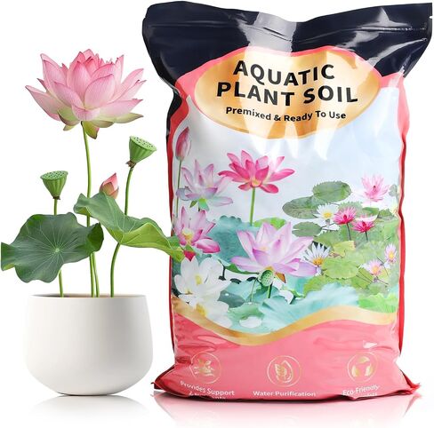 Aquatic Plant Soil & Aquarium Soil, Natural Organic Substrate for Water Plants - Safe for Fish, Nutrient-Rich Clay Base for Lotus & Water Lily (AquaticSoil, 3.3 LBS) in Saudi Arabia