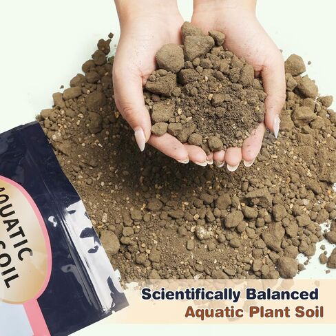 Aquatic Plant Soil & Aquarium Soil, Natural Organic Substrate for Water Plants - Safe for Fish, Nutrient-Rich Clay Base for Lotus & Water Lily (AquaticSoil, 3.3 LBS) in Saudi Arabia