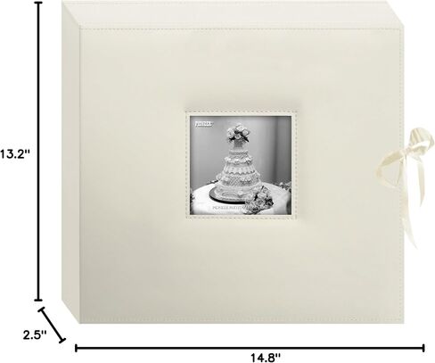Pioneer 3-Ring Sewn Leatherette Box 13 "x14.5" ، العاج in Saudi Arabia