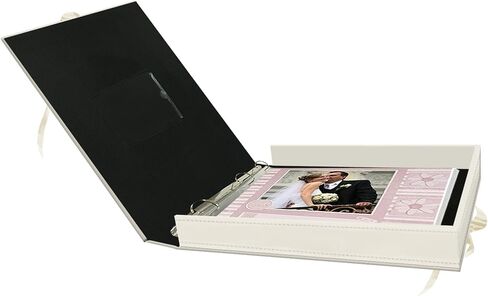Pioneer 3-Ring Sewn Leatherette Box 13 "x14.5" ، العاج in Saudi Arabia
