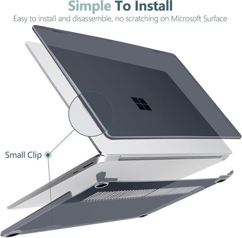 BatiAnda Matte Case لتثبيت Microsoft Surface المحمول Surface Surface Copilot+ PC 2024 الإصدار (7th Ed). in Saudi Arabia